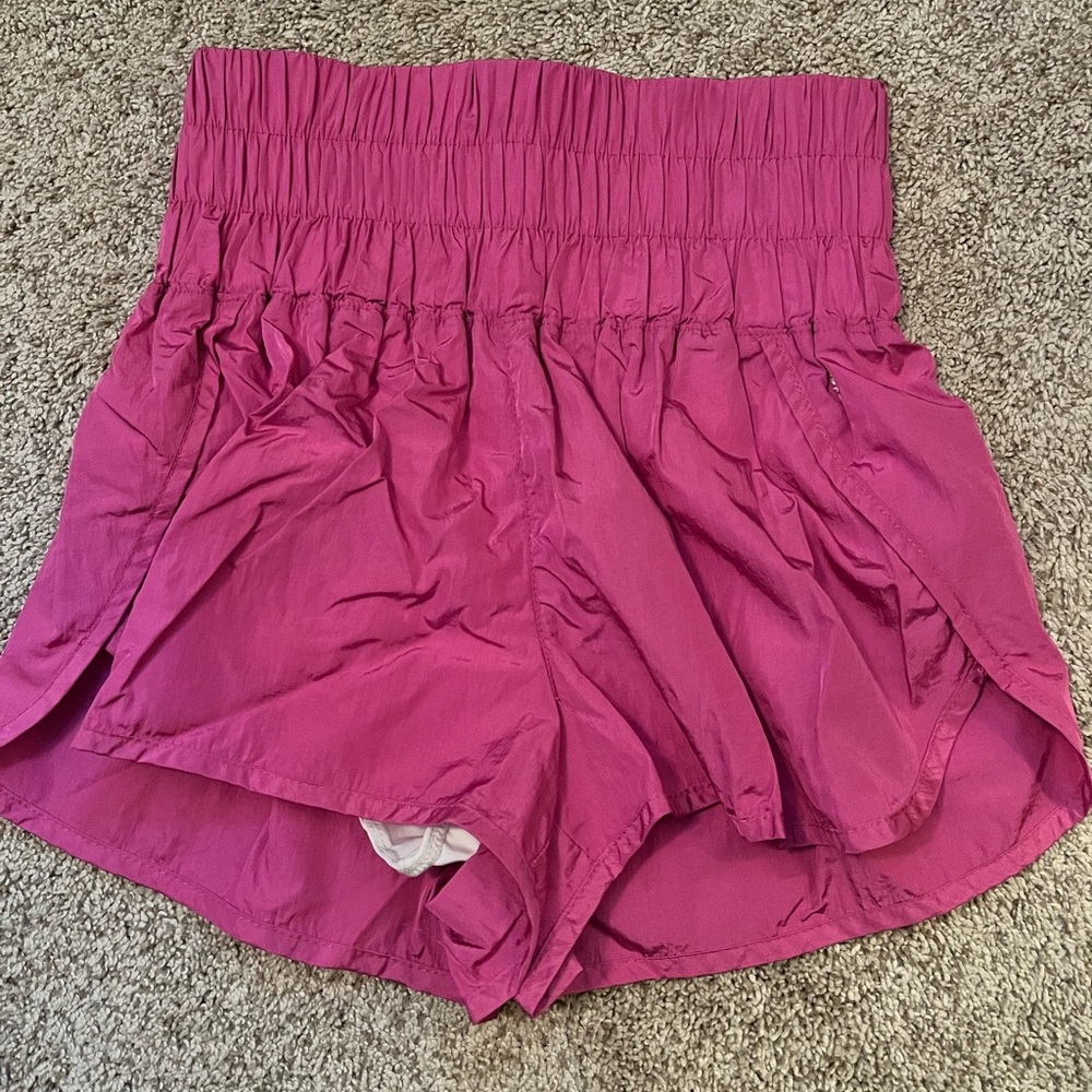Pink free people the way home shorts